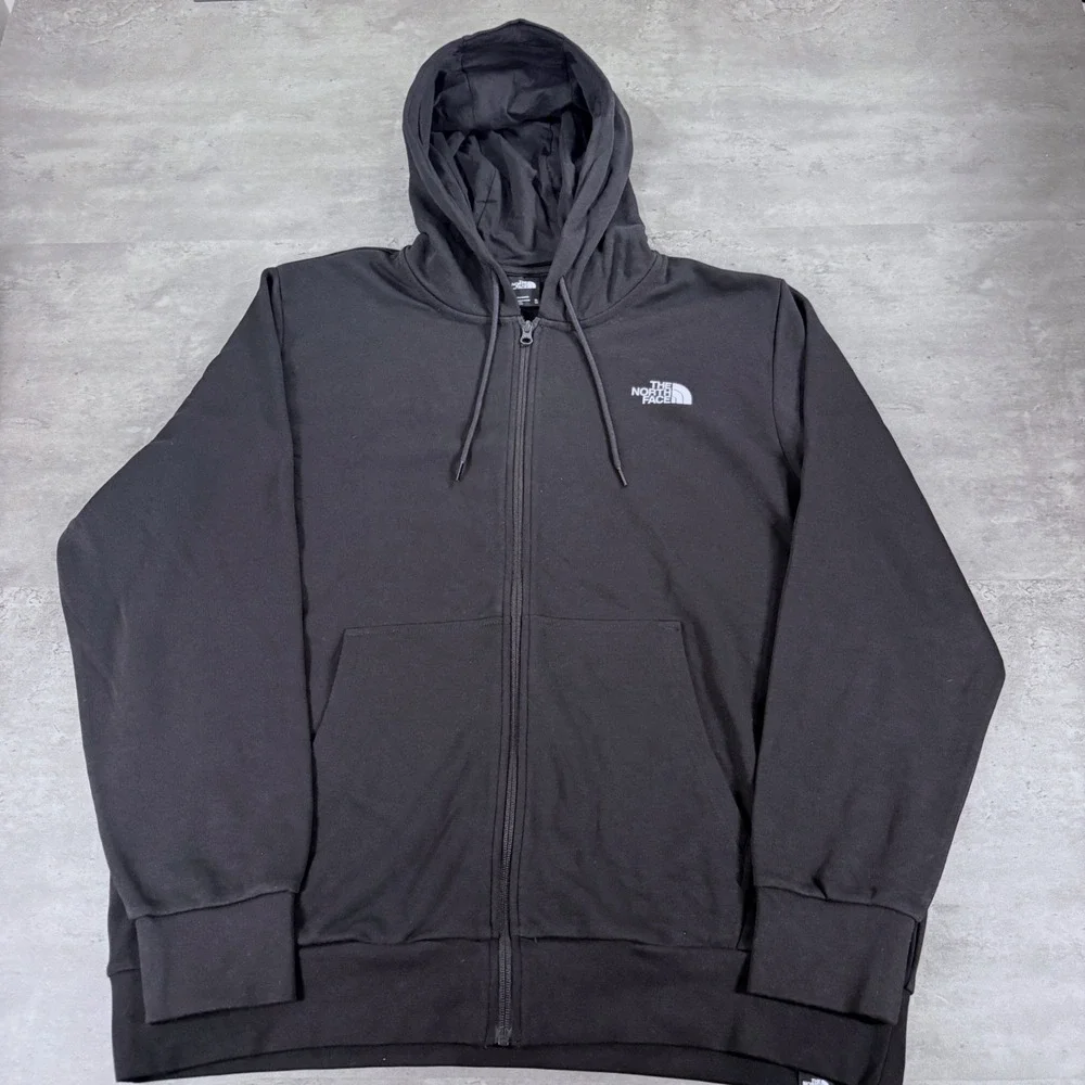 The North Face Full Zip Hoodie Mens Extra Large XL Black Regular Fit NWT Tech